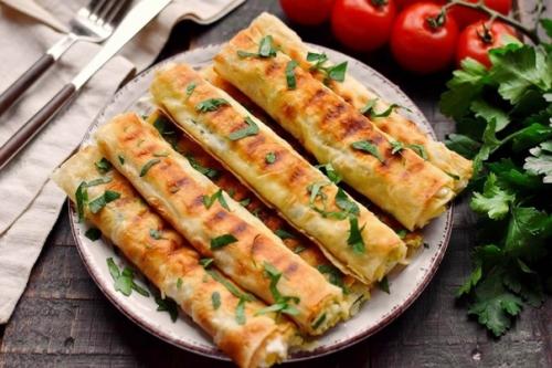 Трубочки из лаваша с сыром и яйцом. 08 Трубочки из лаваша с сыром и яйцом. 08