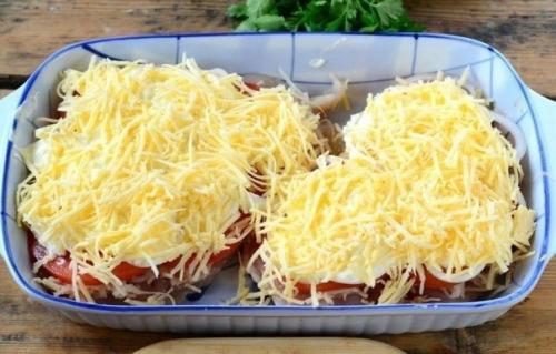 Запеченная куриная грудка в шубке под сыром. 06 Запеченная куриная грудка в шубке под сыром. 06