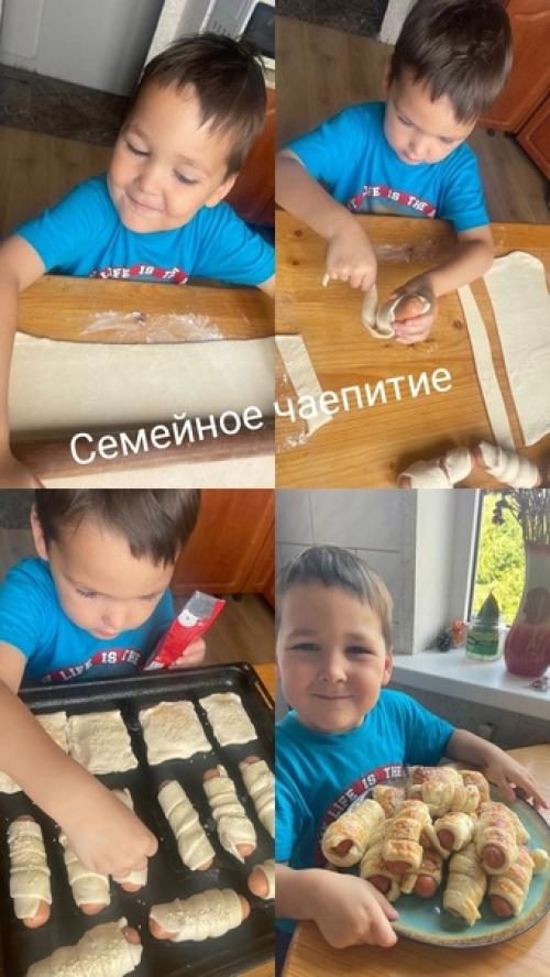 Совместный труд мы Пирог Вместе Готовим. 02