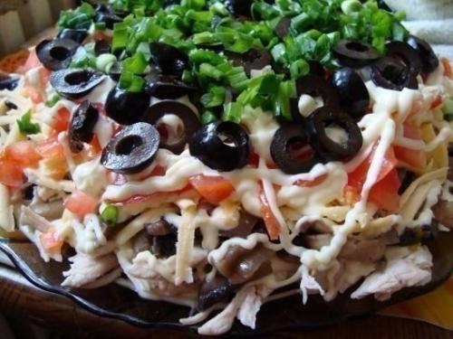 Топ - 6 салатов из куриного Филе. Топ - 6 салатов из куриного Филе.