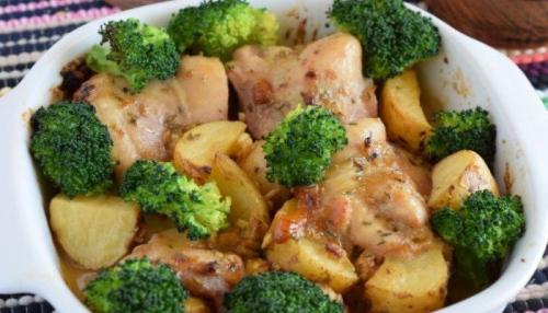 Курица с овощами в духовке с соусом. Курица с овощами в медово – горчичном соусе