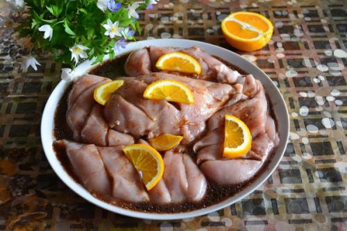 Какие низкокалорийные блюда из курицы можно приготовить на барбекю. Куриная грудка барбекю с апельсинами
